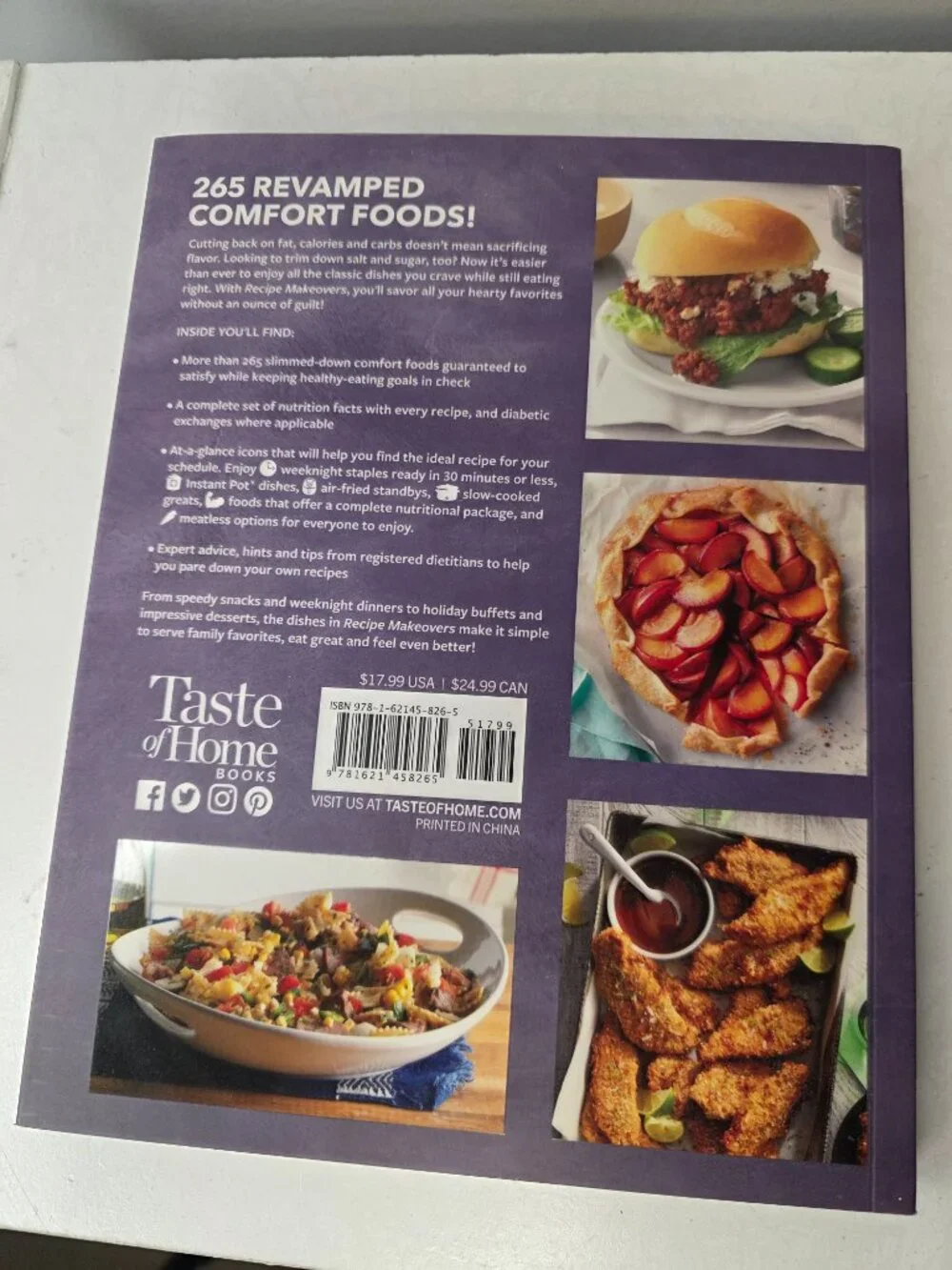 Taste of Home Recipe Makeovers 256 Pages Softback Cookbook